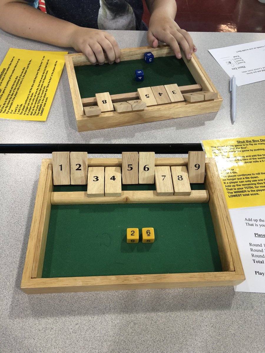 Mrs_NicholsonJ's tweet photo. Yesterday was Math Night at Morningside Elementary!! It was amazing seeing families engage in math activities with students!🔢💭 @cisdnews @CISD_MESwolves #mathisabigdeal #mathnight #shutthebox https://t.co/8WwvX4PKot