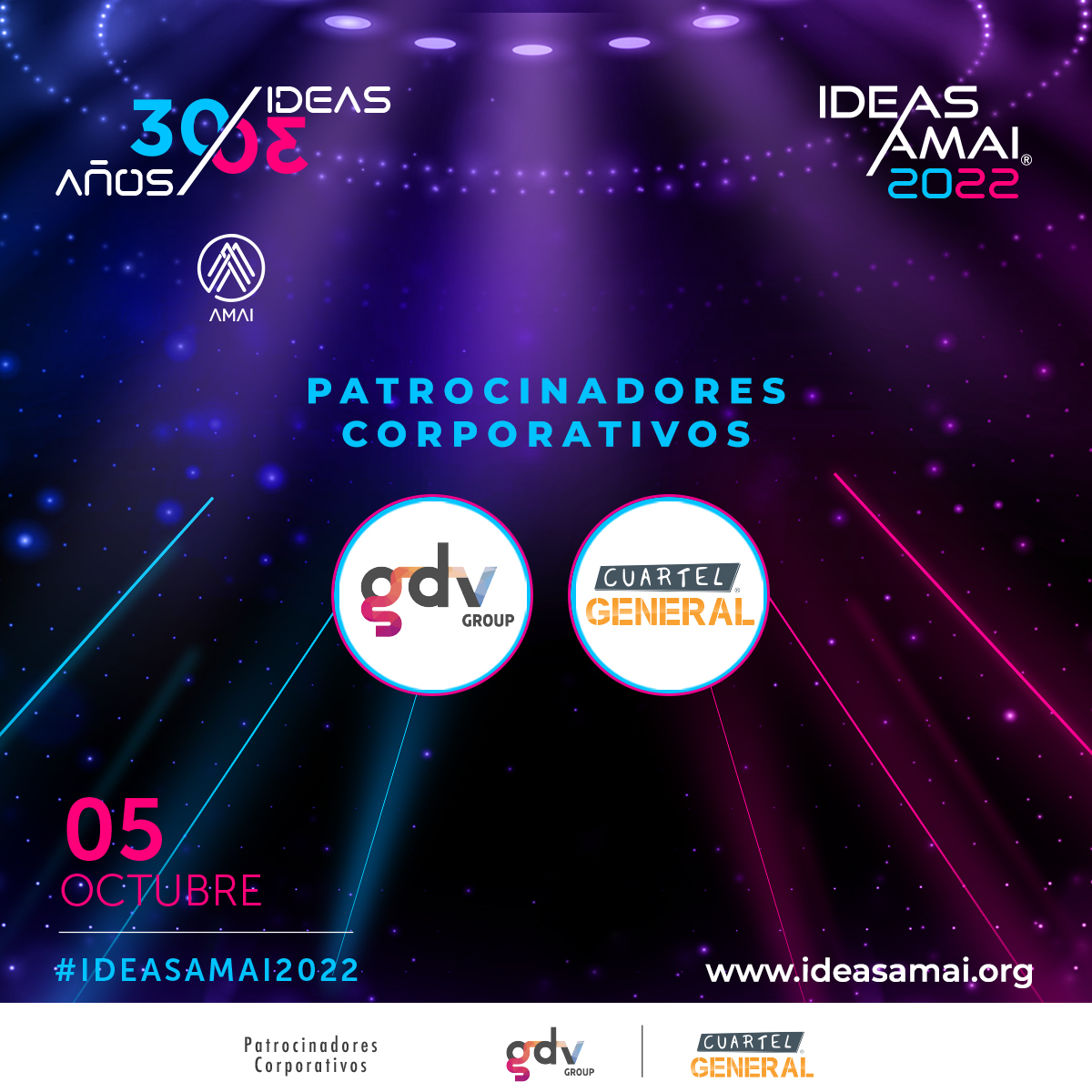AmaiMexico's tweet photo. Gracias a nuestros Patrocinadores Corporativos por hacer posible cada evento de la AMAI, en especial nuestro evento más importante para la industria de investigación e inteligencia de mercados y opinión en Latam: #IDEASAMAI2022

@_CuartelGeneral @GdvMx https://t.co/HxBsu1xxAn