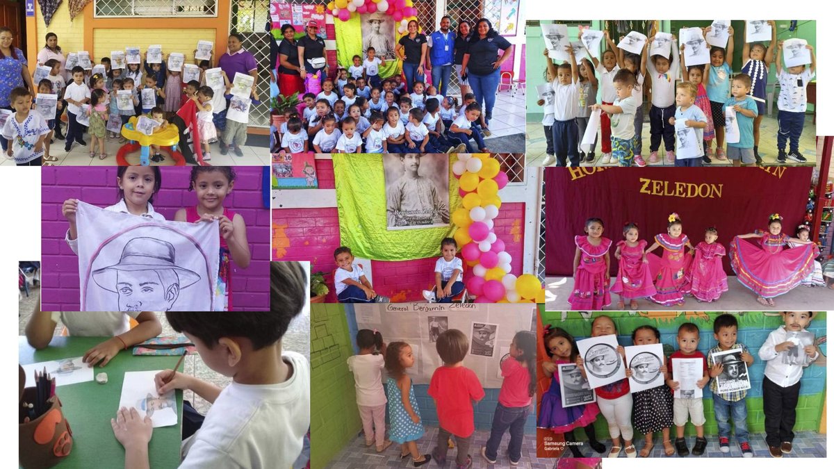 7000 niños(as) de los Centros de Desarrollo Infantil del país conmemoraron el nacimiento y el paso a la inmortalidad de Benjamín Zeledón. En las actividades se realizaron danzas, murales, dibujos, pinturas, etc. Todo dirigido a que se conozca el heroísmo y patriotismo de Zeledón.