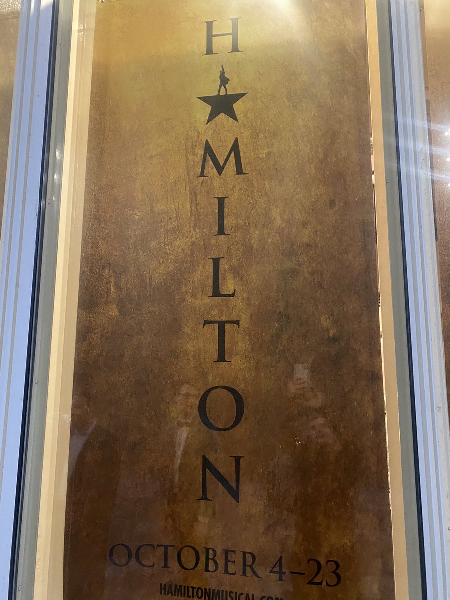 Staying up past my bedtime for @HamiltonMusical @OhioTheatre @CAPAColumbus
