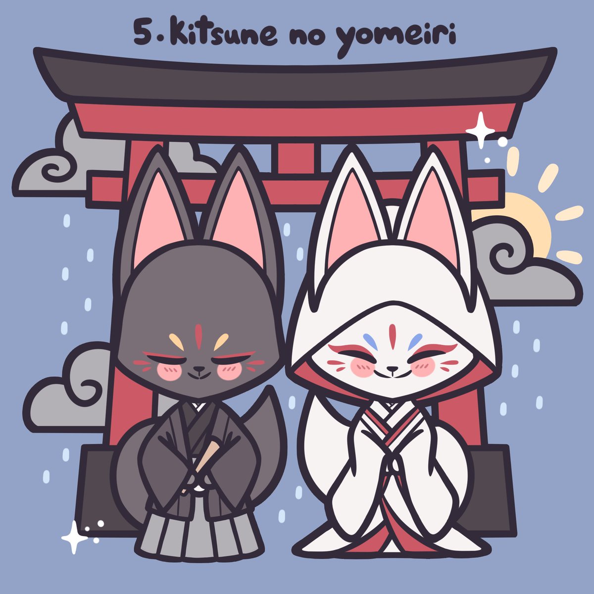 「Day 5 - Kitsune No Yomeiri I was looking」|cloudie @ touhoufest 🔜⛩✨のイラスト