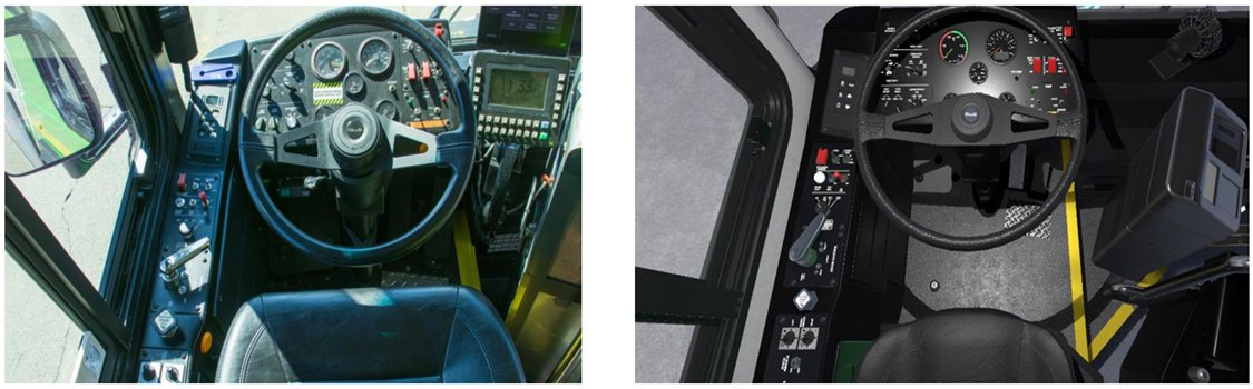 theXRman's tweet photo. Comparing our VR bus to the real thing (not pre-set up, merely looking at a near comparison) - for the APTA conference.
@DriversTomorrow @madewithunity #driversoftomorrow @APTA_info #DriverTraining https://t.co/bD6fSP3WHF
