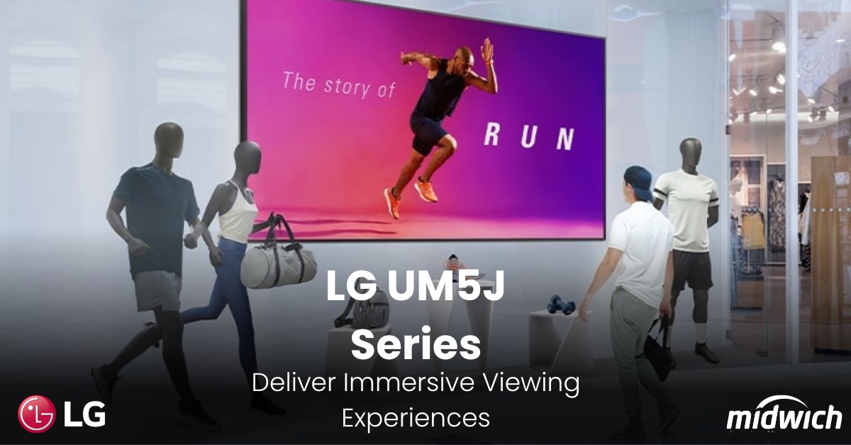 Midwich APAC (@midwichapac) on Twitter photo Go BIGGER and better with LG Electronics! The UM5J Series is the most immersive display on the market right now, delivering you a new era of digital signage | available in sizes 110" and 98.
Contact sales@midwich.com.au for more info! Go BIGGER and better with LG Electronics! The UM5J Series is the most immersive display on the market right now, delivering you a new era of digital signage | available in sizes 110" and 98.
Contact sales@midwich.com.au for more info!