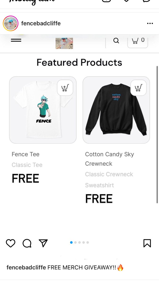 FenceBadcliffe's tweet photo. Free merch give away!! Check out my Instagram for details🔥 https://t.co/sgG6gNF1LK