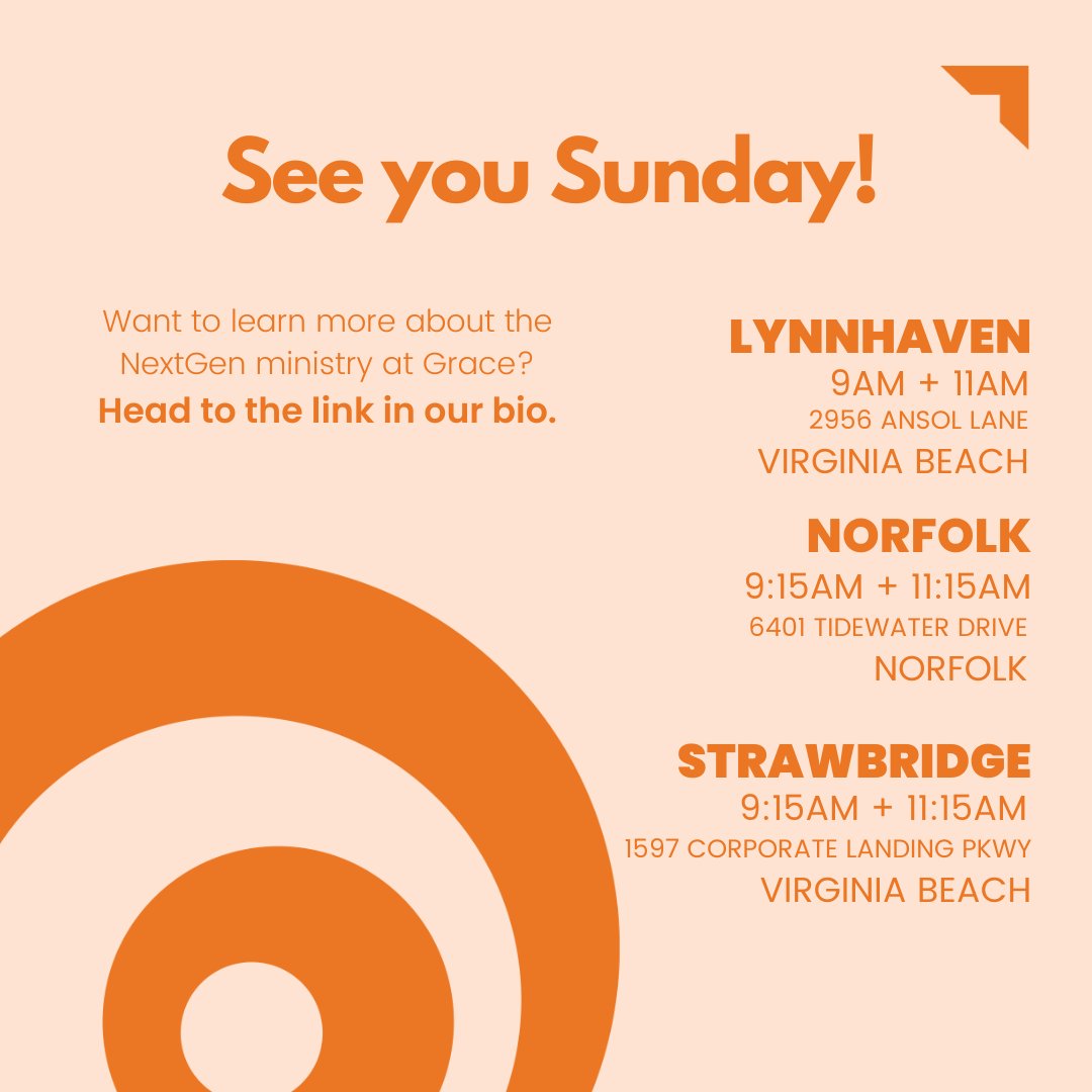 See you Sunday! 🧡