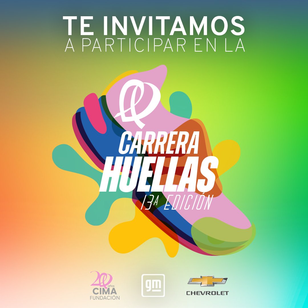 General Motors de México (@generalmotorsmx) on Twitter photo GM a través de <a href="/ChevroletMexico/">Chevrolet 🇲🇽</a> en alianza con Fundación CIMA, te invitamos a que te unas y sumes kilómetros con nosotros en la carrera virtual “Huellas”, tienes hasta el 31 de octubre. Inscríbete aquí: emociondeportiva.com/home/evento/44… #OctubreRosa GM a través de <a href="/ChevroletMexico/">Chevrolet 🇲🇽</a> en alianza con Fundación CIMA, te invitamos a que te unas y sumes kilómetros con nosotros en la carrera virtual “Huellas”, tienes hasta el 31 de octubre. Inscríbete aquí: emociondeportiva.com/home/evento/44… #OctubreRosa