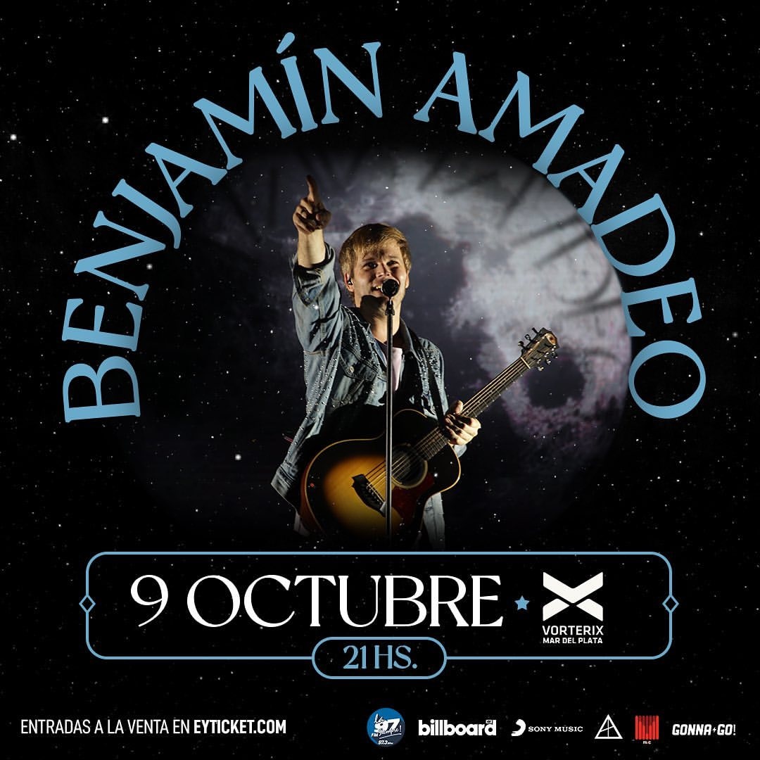 ¿QUE HACES ESTE DOMINGO?
Nosotrxs nos vamos a Mar del Plata a ver a <a href="/benjaminamadeo/">Benjamín Amadeo</a> 🌊

📍 VORTERIX, MAR DEL PLATA
📅 9 DE OCTUBRE
🕘 21HS
🎫 CONSEGUÍ TU ENTRADA EN
eyticket.com/detalle/BENJAM…