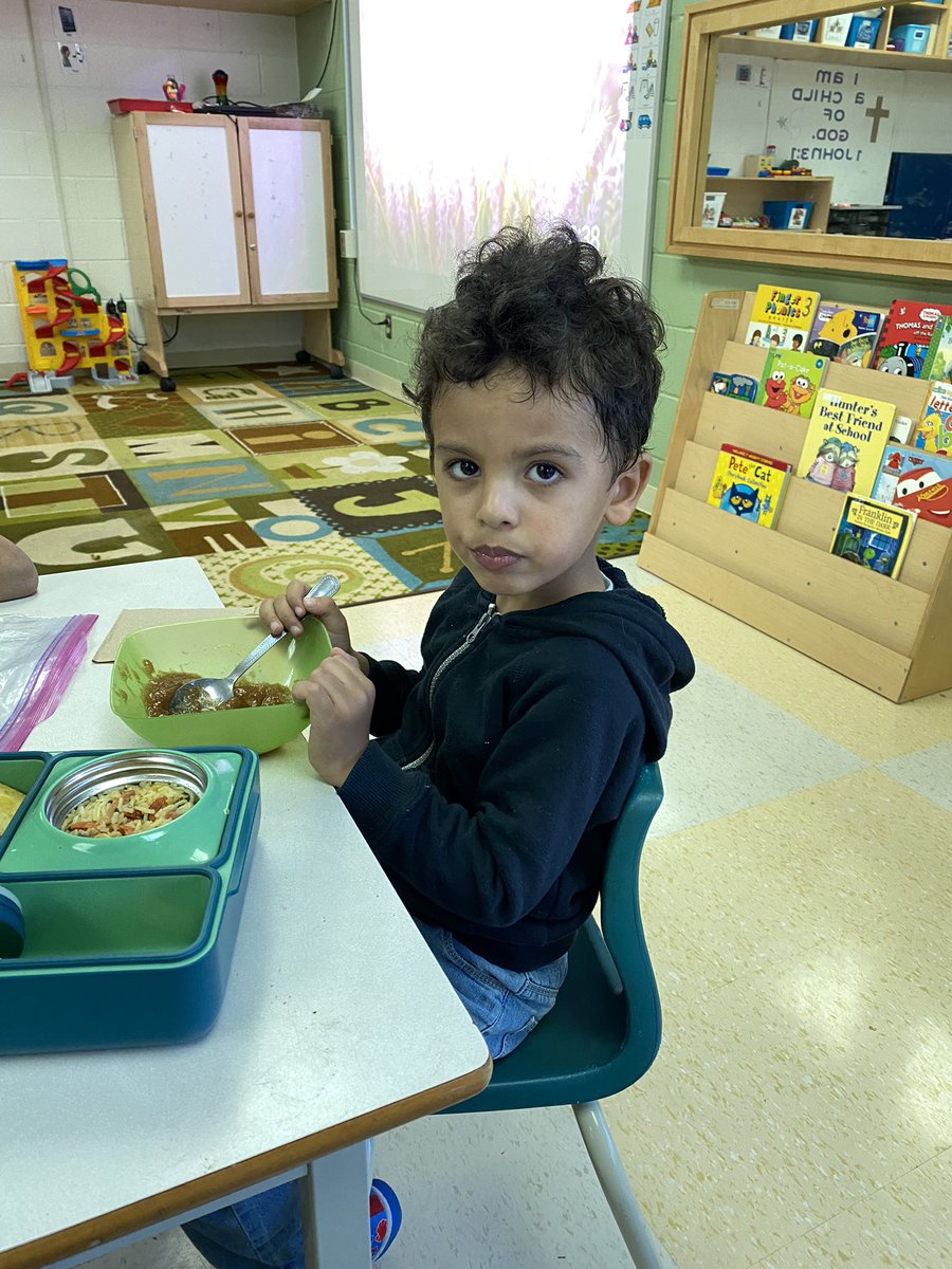 Today we tasted apples to determine the best one (Red) and made some applesauce. KAP is awesome to the core! 🍎🍎