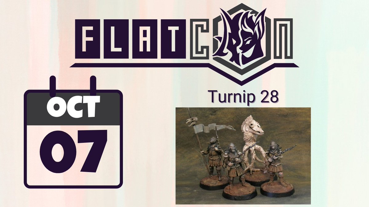 RedRaccoonGames's tweet photo. In Turnip 28 players command roughly 30 model Regiments made up of incompetent Snobs, bedraggled Followers and bizarre warmachines in battles lasting about an hour. Gather your troops. Fix bayonets. Devote yourself to the Root.
#Minis #FLGS #FlatCon #BloomingtonIL #RelayforLife https://t.co/adgbj7ENae