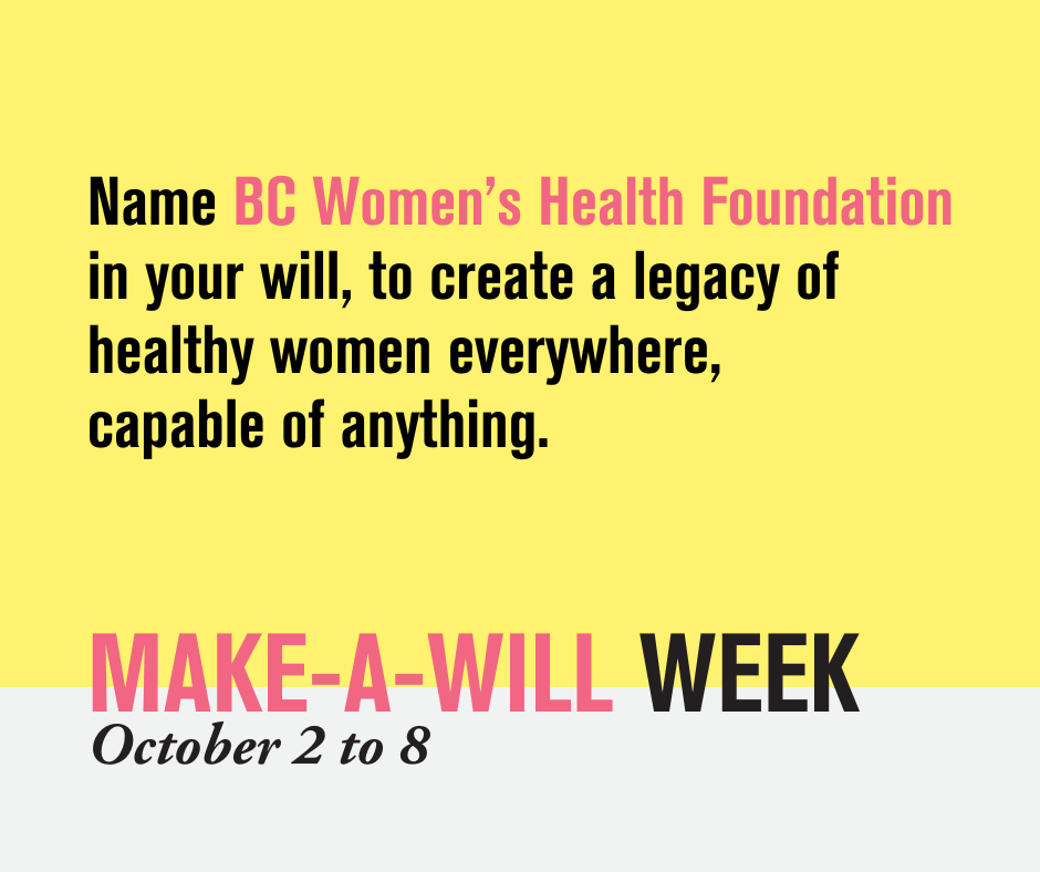 BCWomensFdn's tweet photo. It's #MakeaWillWeek in BC! Philanthropy is a reflection of your values + a way to build a lasting legacy. Its importance grows as you age, build and establish your life, and contemplate your future + the future you want to leave behind for those you love. https://t.co/sT1lgKeXba https://t.co/GYzgRIENY1