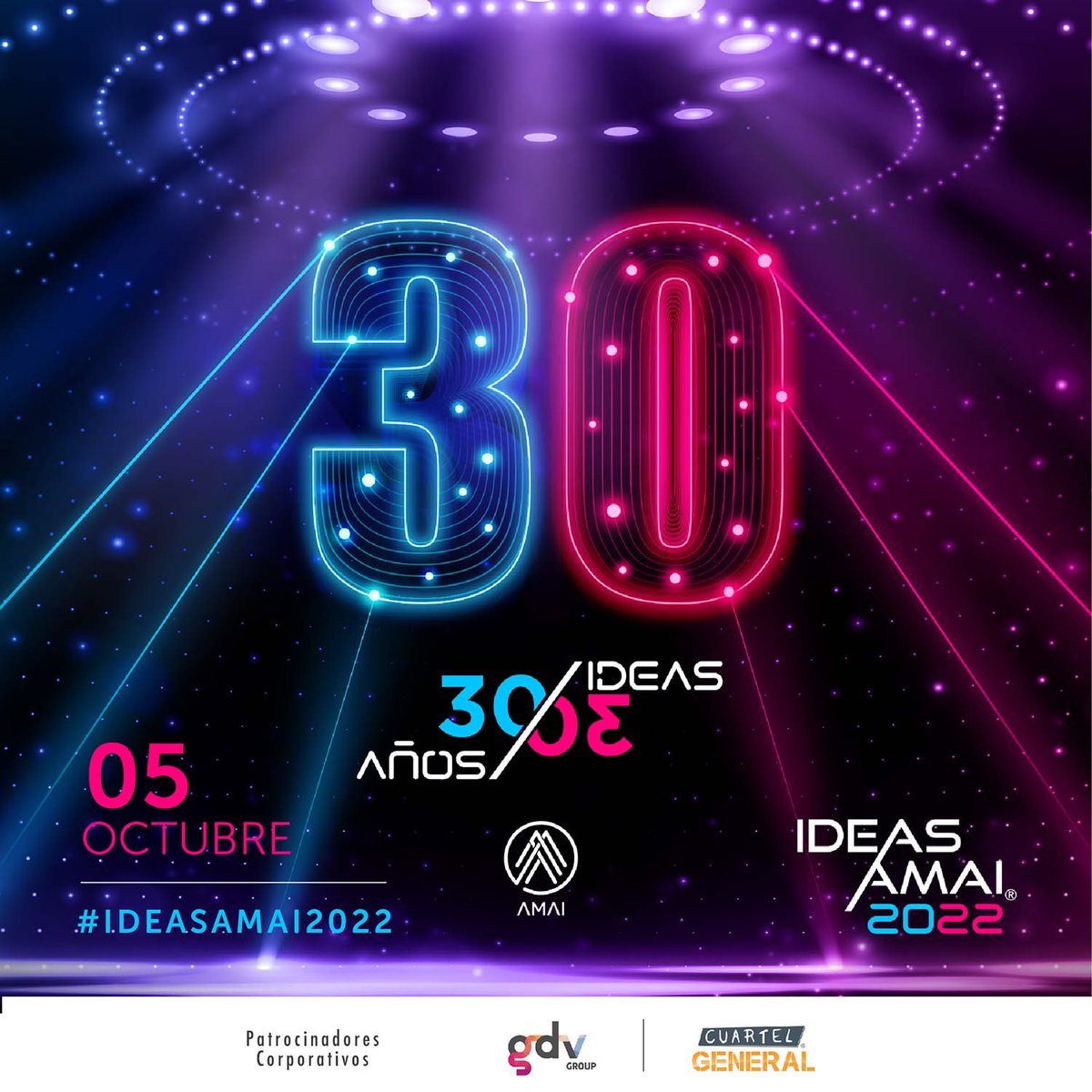 AmaiMexico's tweet photo. Finalizamos con éxito #IDEASAMAI2022 gracias a todos los que compartieron con nosotros esta gran fiesta de 30 años 🥳

¡Nos vemos el próximo año! https://t.co/8ObgssIfFc
