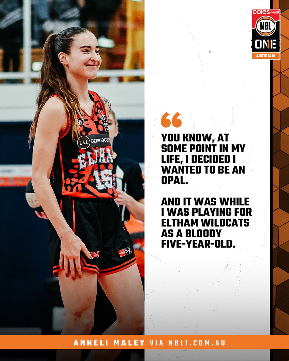 The @WNBL MVP, a Rose Gold Opal and NBL1 star Anneli Maley credits her success to her junior club the @elthamwildcats 🏀 More 📰: bit.ly/NBL1Maley