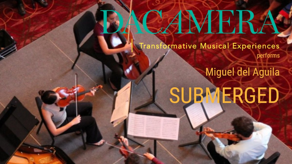 MigueldelAguil's tweet photo. Today! #SUBMERGED at #WorthamTheaterCenter in #Houston. Perform #Dacamera Ensemble: Hunter O'Brien #flute, #LaurenRoss #viola, Kelsey Sham #harp. - https://t.co/2WaWKv1sqY - Miguel del Aguila https://t.co/jO94XM072n