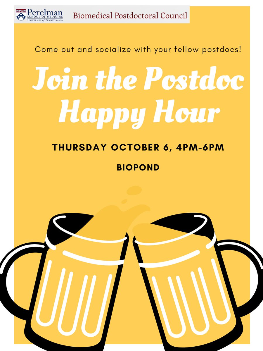 Penn Postdoctoral Association tweet media