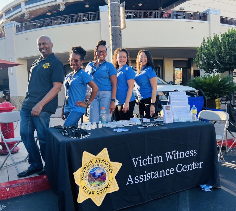 LasVegasDA's tweet photo. National Night Out is a chance for communities and neighbors to build positive relationships with law enforcement.  Thank you: LV Metropolitan South Central,  Enterprise Area Commands, &amp; City of North Las Vegas for inviting the DA's Office to participate! 
@ClarkCountyNV https://t.co/mAk0acNTzT