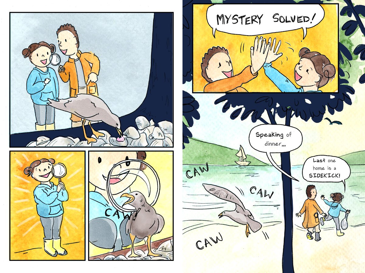 zahnrei's tweet photo. #KidLitGN #MG How did clamshells get in a tree? What birdfeeder doesn’t dispense seeds? Are there ducks with toothy beaks? Sibling sleuths Nicki and Ricky Goddard seek the answers to these three nature-themed mysteries armed with curious minds and a magnifying glass. #AD #M #CON https://t.co/0p1WaOA9Lg