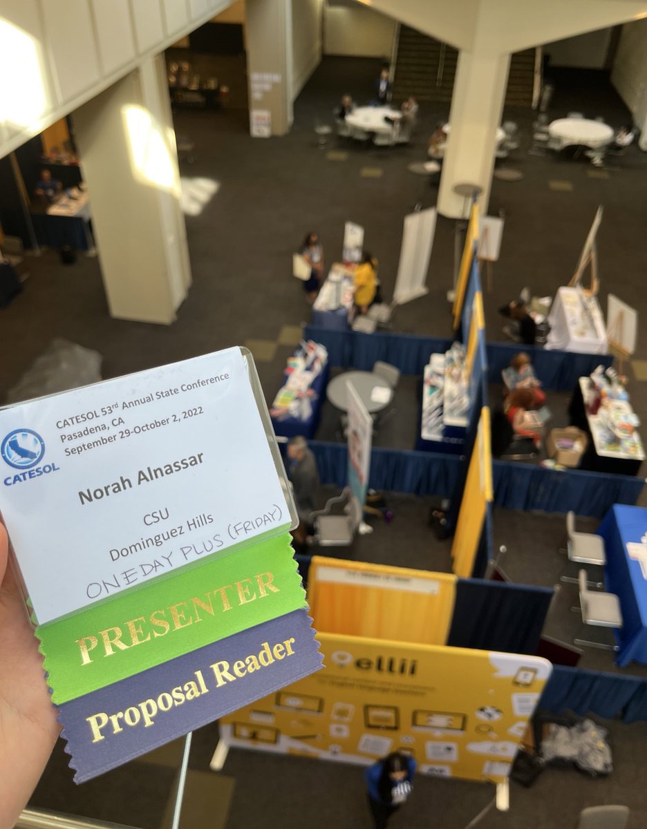 NorahAlnassar1's tweet photo. The annual CATESOL conference, this year. I presented A lesson plan by using corpus. It was a great experience! Thank you #CSUDH English department and #CATESOL https://t.co/vTizFDSRkJ