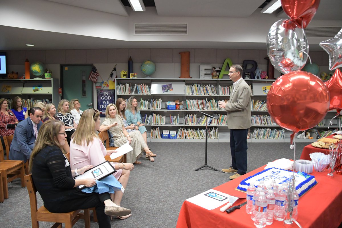 TomballISD's tweet photo. “It is a wonderful honor to have TES recognized as a PLC Model School. This recognition is an affirmation that our collaborative work by all staff members is truly working to meet our mission of high levels of learning for all students.” - Principal @CschmidtChad https://t.co/8mrDictDkH