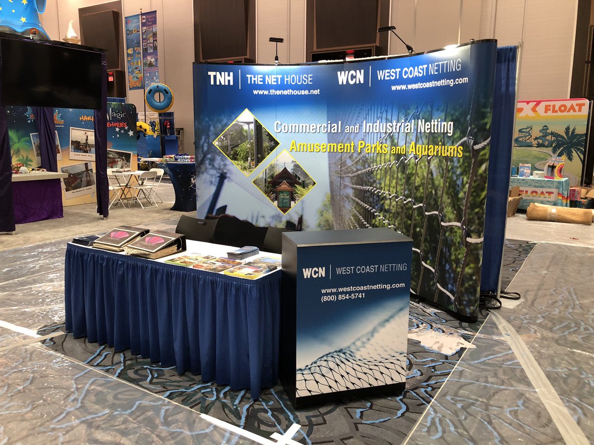 WestCoastNet's tweet photo. Today and Tomorrow we are at the @WWAShow World Waterpark Association Show in Las Vegas, Nevada. The 2022 WWA Trade Show is at the Caesars Forum Conference Center &amp; Harrah’s Las Vegas. If you have any questions about our netting products please stop by Booth Number 220. #WWAShow https://t.co/rUOqzDuOrA