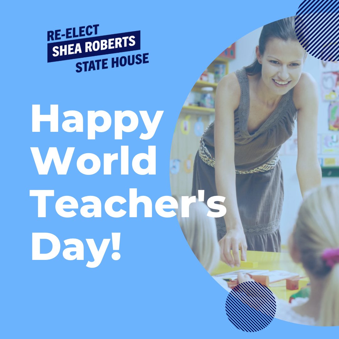 sheaforgeorgia's tweet photo. It's #WorldTeachersDay! We should support our teachers every day. They deserve to be paid a wage that reflects the importance of their role in our children's lives and to be trusted in their own classrooms. Thank a teacher today!
#gapol #HD52 #sheaforgeorgia #teachers https://t.co/QZ4WzIiwTi