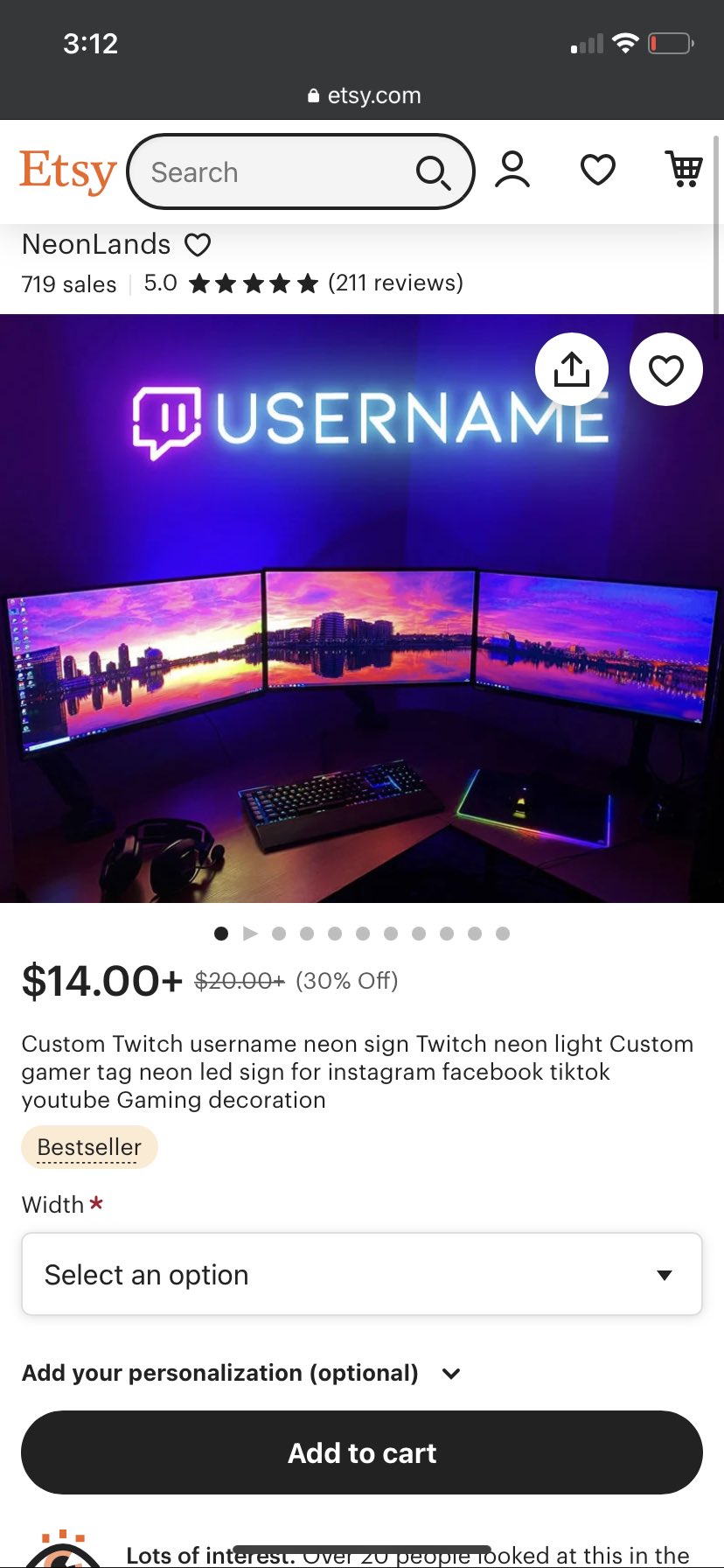 BDub 🔴⚪️ on Twitter "Dexerto Twitch Y’all gave this man a 14 sign