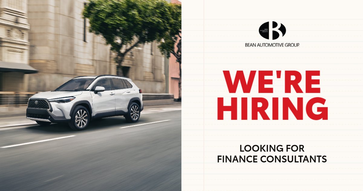 We’re looking for finance consultants to add to our growing sales team! The Finance Consultant handles each sale and ensures that every vehicle sold has proper payment in place and that all state registration and title work is prepared.
APPLY HERE: westkendalltoyota.com/hiring-finance…