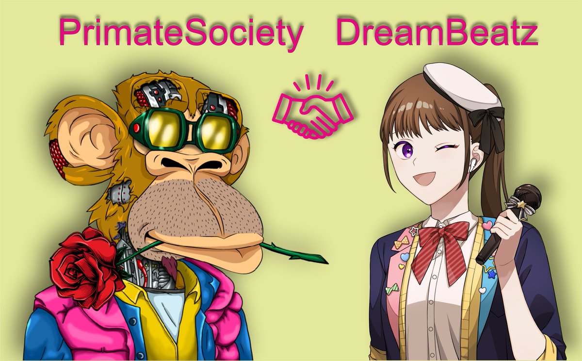 🎁 #Gift &amp; #Giveaway 🎁

🏆 10 WL SPOTS from both projects (5-5)

⚔️Rules⚔️
1️⃣LIKE❤️- RT🔁 
2️⃣Follow 
<a href="/primate_society/">PrimateSociety</a>
 &amp; 
@DreamBeatzNFT

⌛ 24 hours🔥

#NFTs #SolNFTs #WLGiveaways #WhitelistGiveaway #SolanaNFT #EthereumNFT #NFTCommumity