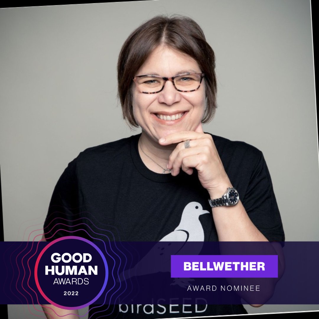 We are excited to announce <a href="/chiefnester/">Lisa Wise</a> from <a href="/birdseedgrants/">birdseedfoundation</a> as a nominee for a Good Human Award in the Bellwether category! Wise is a leader, author and Social Justice Entrepreneur. #GoodHumanAwards #entrepreneurship #innovation #whatinspiresme #motivation