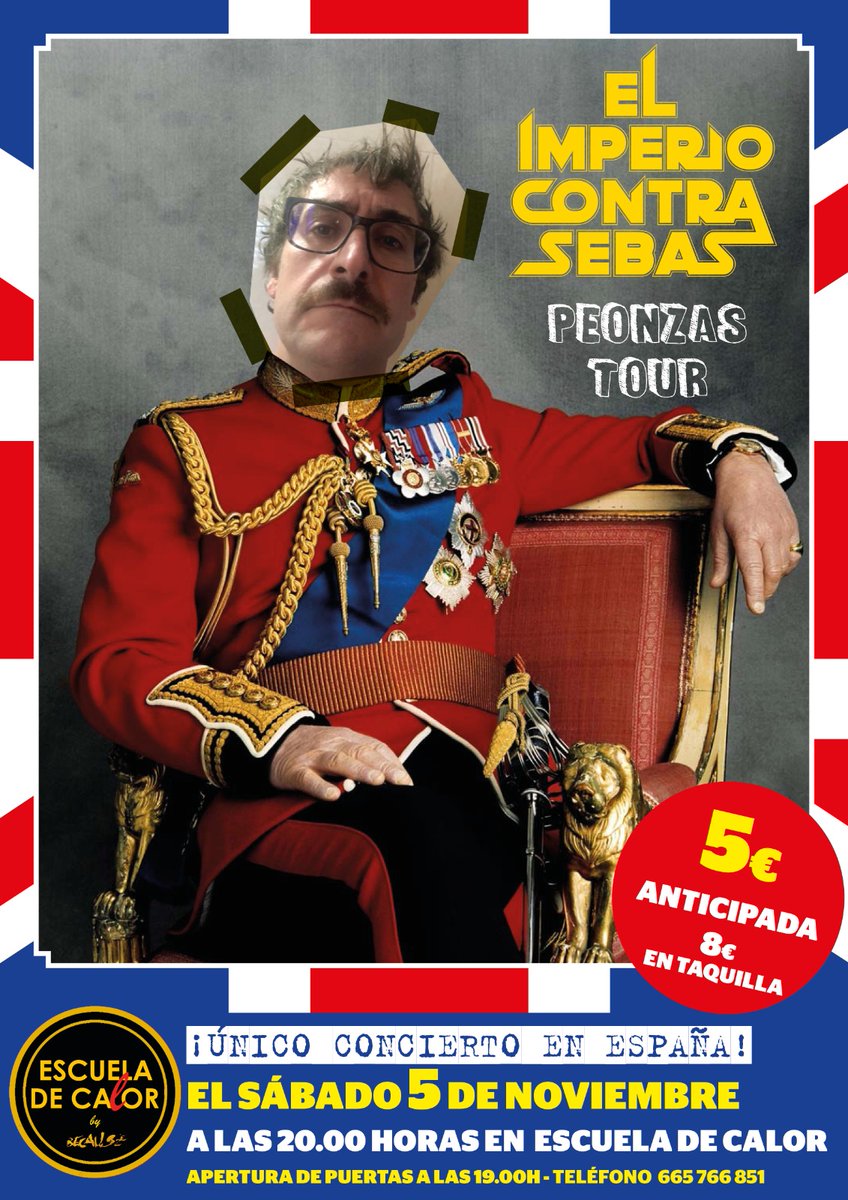 ImperioSebas's tweet photo. Confirmación oficial del Imperio. ¡ Única fecha en España! 
5 de Noviembre 2022
En sala "Escuela de calor" de
#Castelló https://t.co/aYRaM7ElDp
