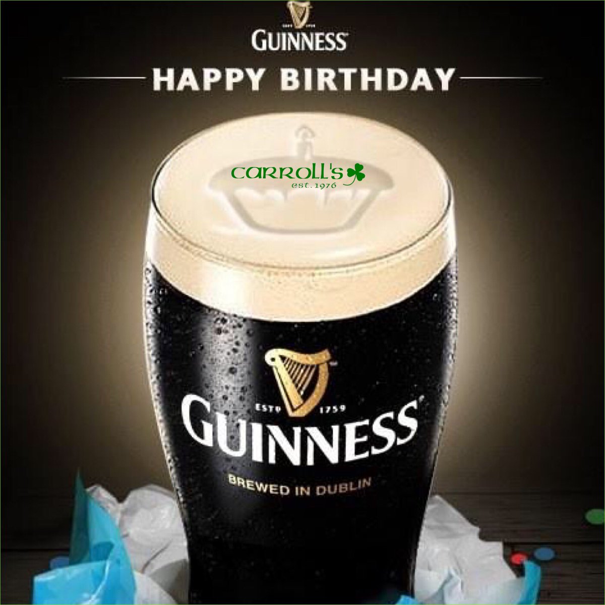 jocarrollsbar's tweet photo. 🥳It’s our BIRTHDAY ☘️Carroll’s☘️ Fam! We’re 2022 ➖1976 years old 🥳
Math is hard, celebrating with us is easy 😁
🚪🚪 open soon!
Sláinte 🎂
#meetmeatcarrolls☘️ #localROCS #northwintonvillage #shallwepaddy #guinnesstime #jameson #tullamoredew #irishpub #billsmafia https://t.co/ysZn3Psm5R