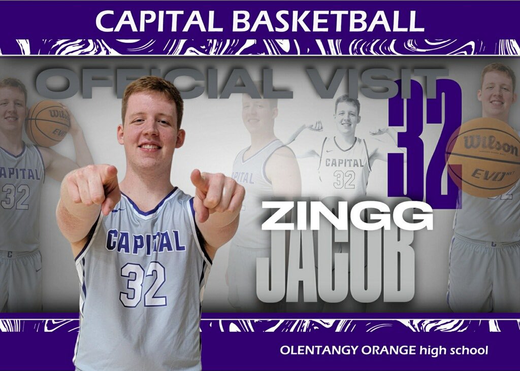 BigJacobZ's tweet photo. Had a great visit at Capital University! Thanks to coaches @coachdgoodwin @anthonygholson1 and @NickDials for having me! https://t.co/29gw2eXPdU