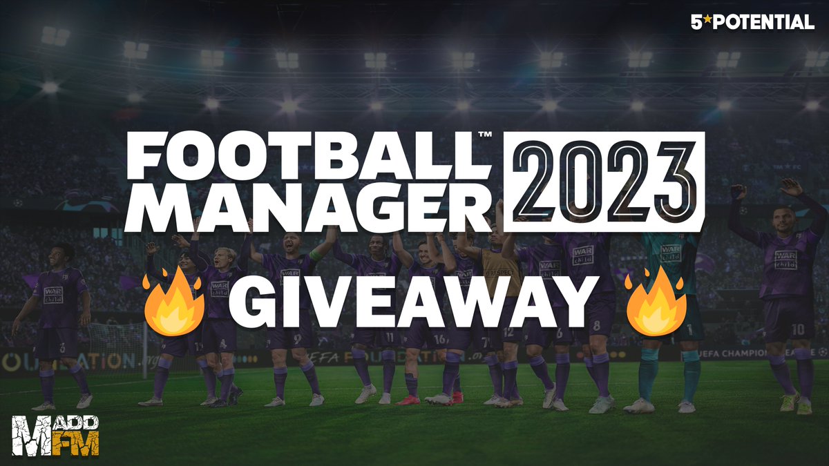 PaulMaddenMedia's tweet photo. 🚨 #FM23 Giveaway Time 🚨

I'm giving away a copy of Football Manager again this year, to be in with a chance of winning simply do the following:

✅ Like &amp; Retweet
✅ Follow me

Winner will be announced on Sunday 16th October 🎩

#5StarPotential | #FM23 https://t.co/zsXjXq6TW8
