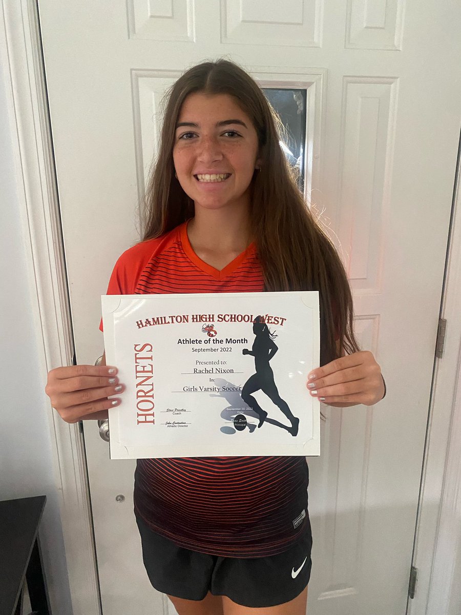 Rachel was named Hamilton West Athlete Of the Month for the month of September. Congratulations Rachel Nicole! So proud of you! Keep up the hard work! <a href="/rachelnixon2024/">rachel</a>