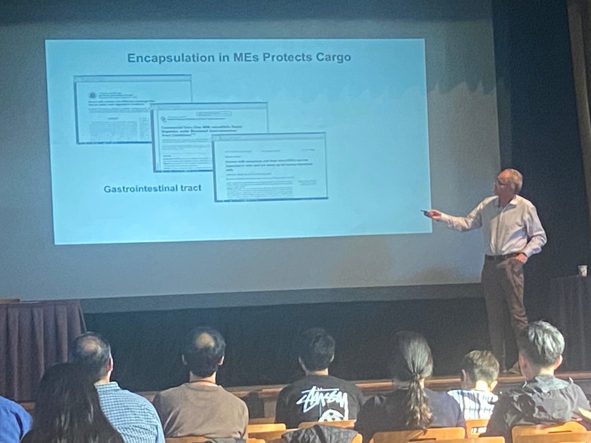 JZempleni's tweet photo. Sharing discoveries on drug delivery by genetically engineered milk exosomes at the ASEMV/AAEV conference in Asilomar. #ASEMV #AAEV @NPODUNL @cureSYNGAP1 #NIFA #NIGMS @UNL_IANR @UNL_CEHS @NhsUnl @UNLresearch https://t.co/9rGfDWXJNL