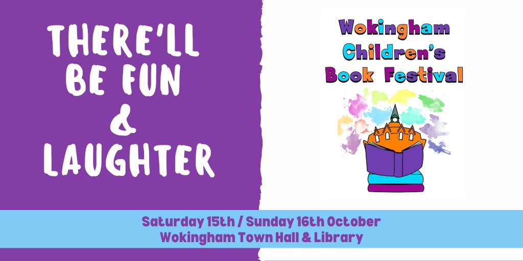 There's loads of great authors &amp; illustrators at the #bookfest so make sure you check out who's coming &amp; book your tickets 👉wokingham-tc.gov.uk/bookfest/  Come and join in the fun!
#Wokingham #Crowthorne #Woodley #Bracknell