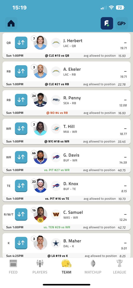 barywoods's tweet photo. @NFLFantasy https://t.co/qA7OTpB02Y