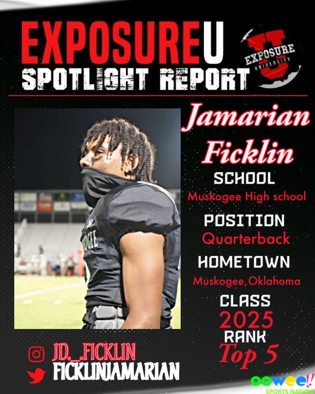 He's a different breed lefty from <a href="/MuskogeeA/">Muskogee Athletics</a> <a href="/FicklinJamarian/">Jamarian “Byrd” Ficklin</a> 🔥🔥🔥 Who Hot 🔥 #GetExposed 
<a href="/CoachWillExpo/">Coachwillexpo</a>