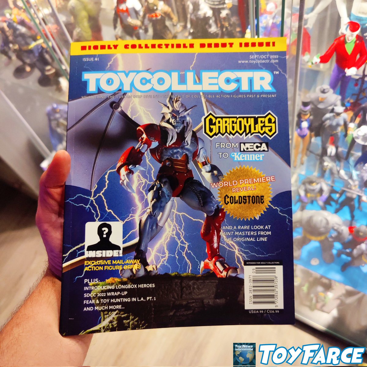 toyfarce's tweet photo. PRINTED MAGAZINES HAVE RETURNED!
The first issue of @ToycollectrMag is here! A highly collectible debut issue, even! (it says it on the cover...)
For more info, check out @ToycollectrMag
#toyfarce #toycollectr #magazine #printedpress #highlycollectible #debutissue #launch https://t.co/UNGUkyoilt