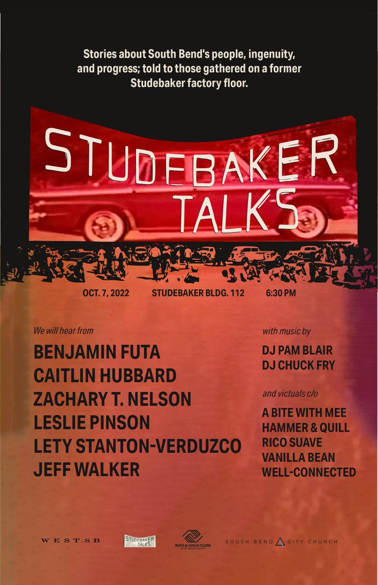 studebakertalks's tweet image. This Friday in South Bend.

Join us: studebakertalks.com
