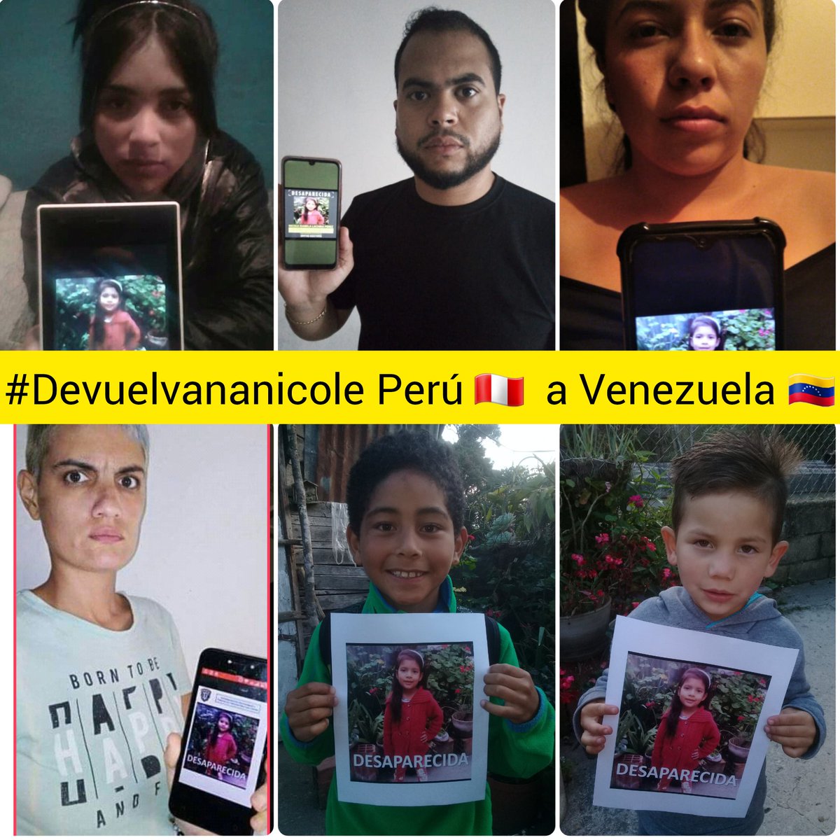 merlycph's tweet photo. #devuelvananicole @tarekwilliamsaabh @nicolasmaduro @tarekwilliamsaabh @florescilia @vladimirvillegasp @funvenides @douglasricovzla @noticias24hrs @impactove @CancilleriaPeru @policiaperu @interpol_venezuela @interpolperu @irrael @mplimanorte @pjudicialperu @ONUPeru https://t.co/du5VizgW3M
