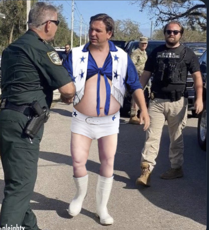 BullshitCalls's tweet photo. Is #DeSantis gay?  I wonder if he’s ever paid for an abortion and then lied about it, like #Herschelhypocrite ?  Just wondering. https://t.co/L6VqsilGNh