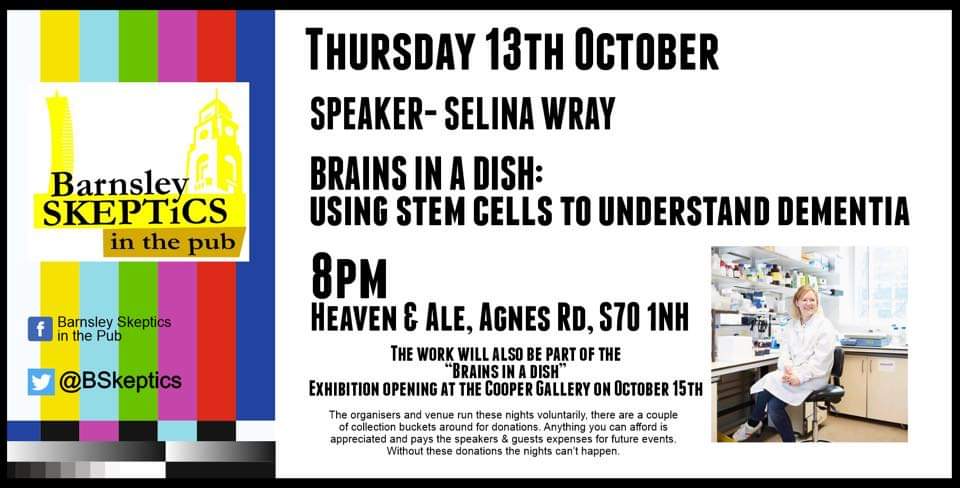 We are liking the look of this <a href="/BSkeptics/">Barnsley Skeptics</a> <a href="/Barnsleyis/">#BarnsleyIsBrill</a> <a href="/VisitBarnsley/">Visit Barnsley</a> #dementia #stemcells #Barnsley