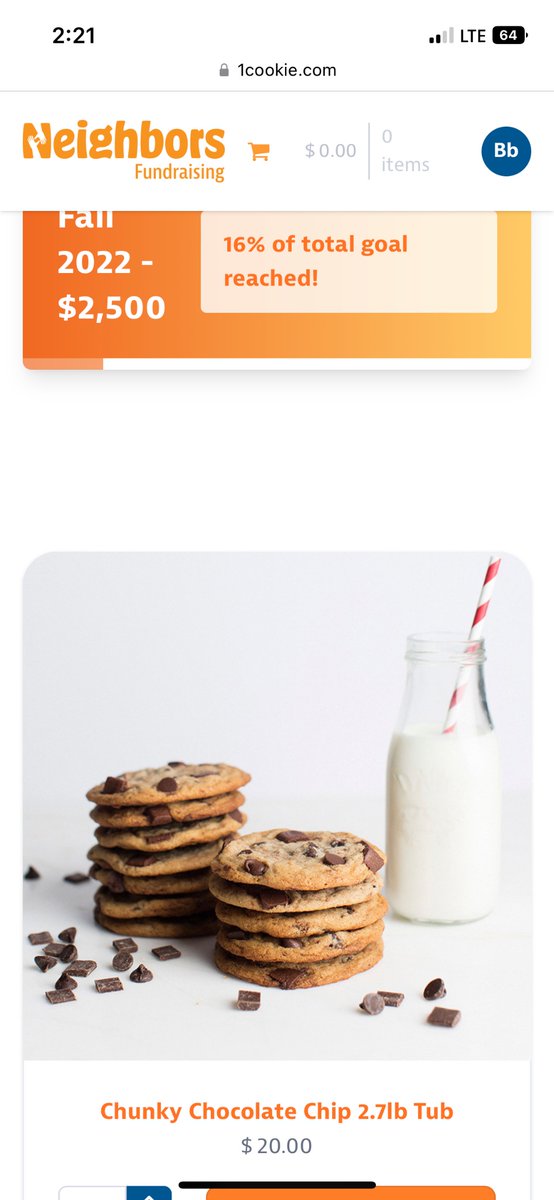 Maidens are 16% of the way to their goal and don’t the cookies looks good. Contact your favorite Maiden or click the link below to place your order. 

1cookie.com/support/lake-v…