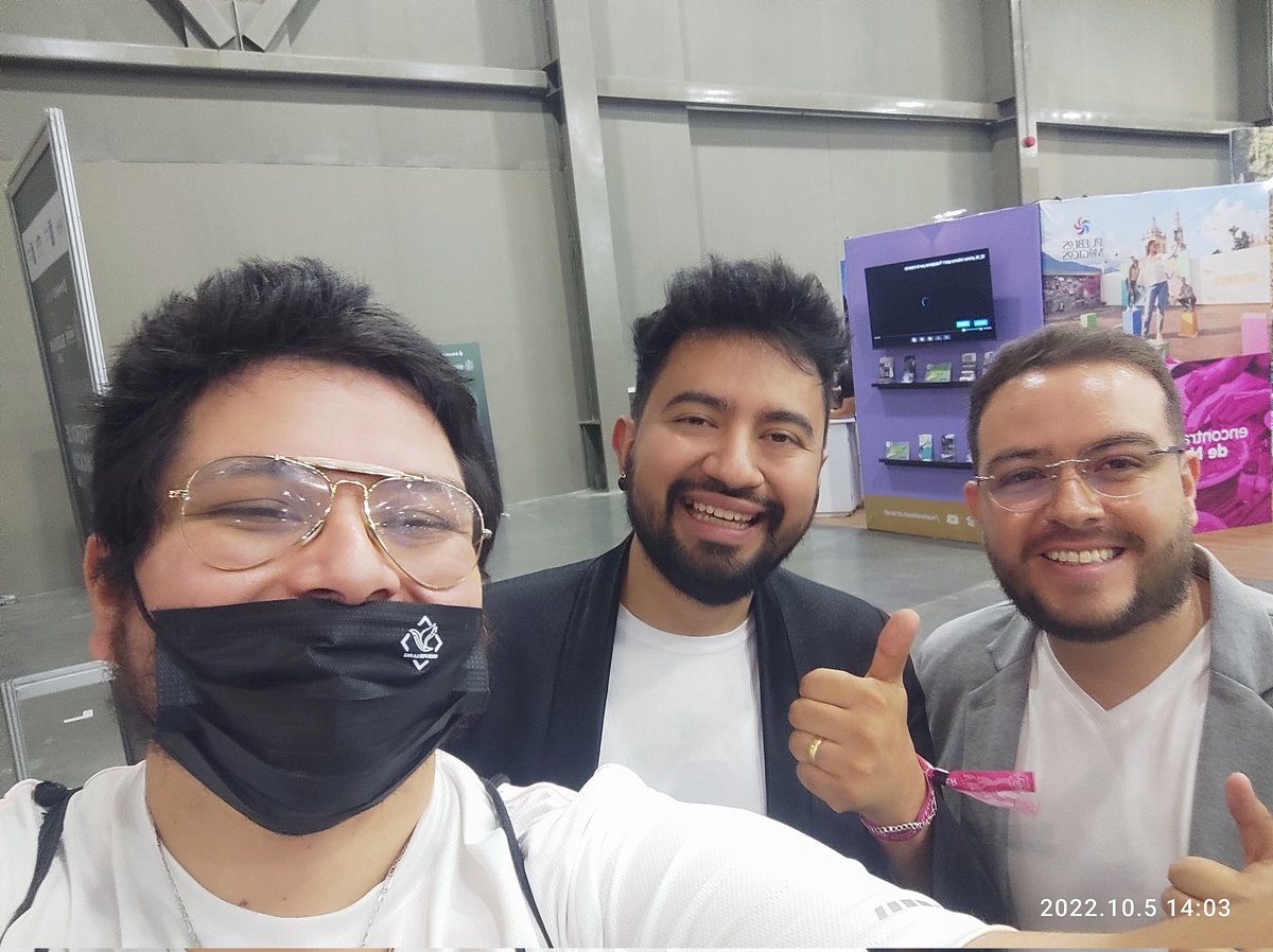 Con el amigo  <a href="/Elcriptoparcero/">Santiago Guzman ₿ ₿ CriptoLatinFest🇨🇴</a> en la <a href="/blockchain_land/">Blockchain Land</a> #MTY