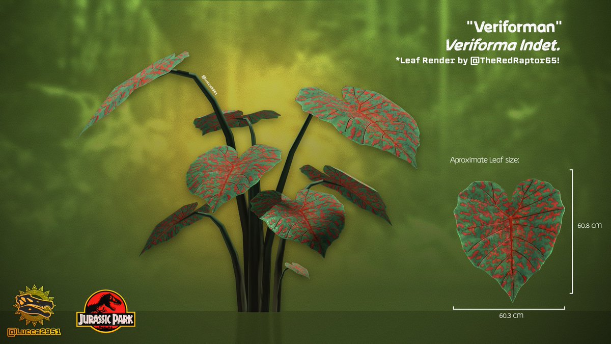 Although this is not my first 3D work with Botany, it is the first I show  fully finished, Veriforman, an exotic looking plant from the jungles of  Jurassic Park!  Leaf render