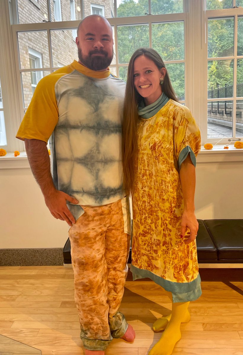 DrAdamHoffman's tweet photo. I love being a part of @CornellCHE! Yesterday I got to model in my colleague and good friend, Dr. Denise Green’s fashion collection. She dyed all of the garments with natural and sustainable products. AMAZING! @CornellHCD https://t.co/fahjZImwOM