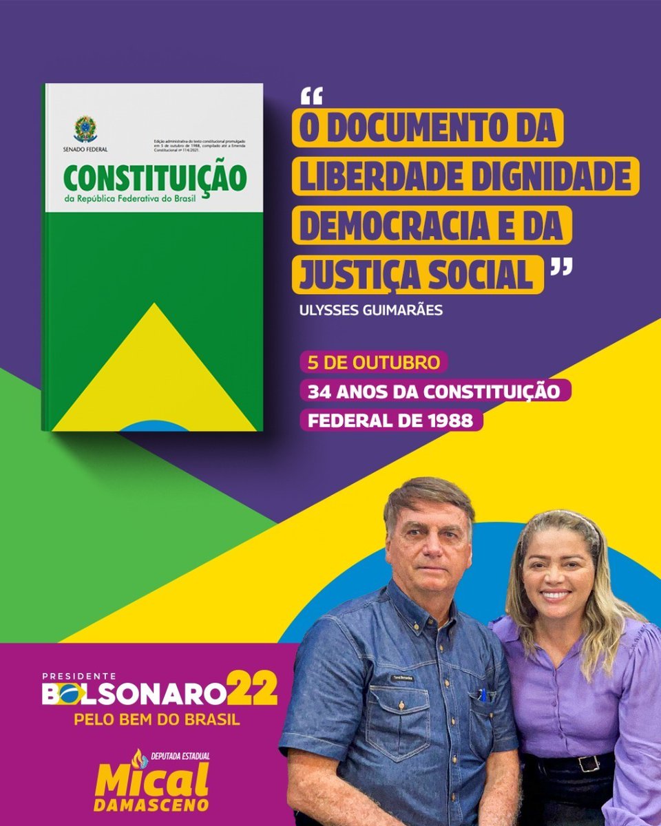 micaldamasceno's tweet photo. 🔥Constituição é sinônimo de liberdade.
A Deus seja a Glória.
#prefiromical #deputadaoficial #povodedeus #vozqueclamapovo #soumical #micaltáon #maranhão #deus #pátria #família #bolsonaro #tocombolsonaro #bolsonaropresidente #micalénecessaria https://t.co/gXQmXWZGk4