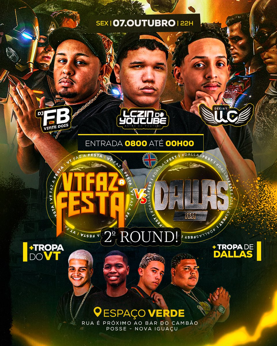 Vt_afesta's tweet photo. VOCÊS PEDIRAM... NOIS ATENDEMOS 🥳
-
É NESTA SEXTAAAAAA!✍🏾🔥
-
DIA 07 SEXTA-FEIRA 
AS 22HRS!
-
DUELO DAS GIGANTES! 

2• ROUND!

ENTRADA 0800 ATÉ 00:00H

CHEGUEM CEDO!!🥳🔥

#TROPADOVT🆚#TROPADEDALLAS

📍 ESPAÇO VERDE https://t.co/mCuqxlOcDz