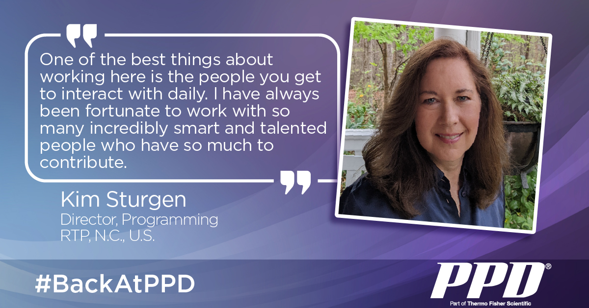 PPDCareers's tweet photo. Kim missed working in a role that had a positive impact on the lives of others, so she returned to be #BackAtPPD.
Read more about her story, and consider returning yourself. » https://t.co/go76srzxN3
#PPDcareers #LifeAtPPD https://t.co/PbgCUi2gnd