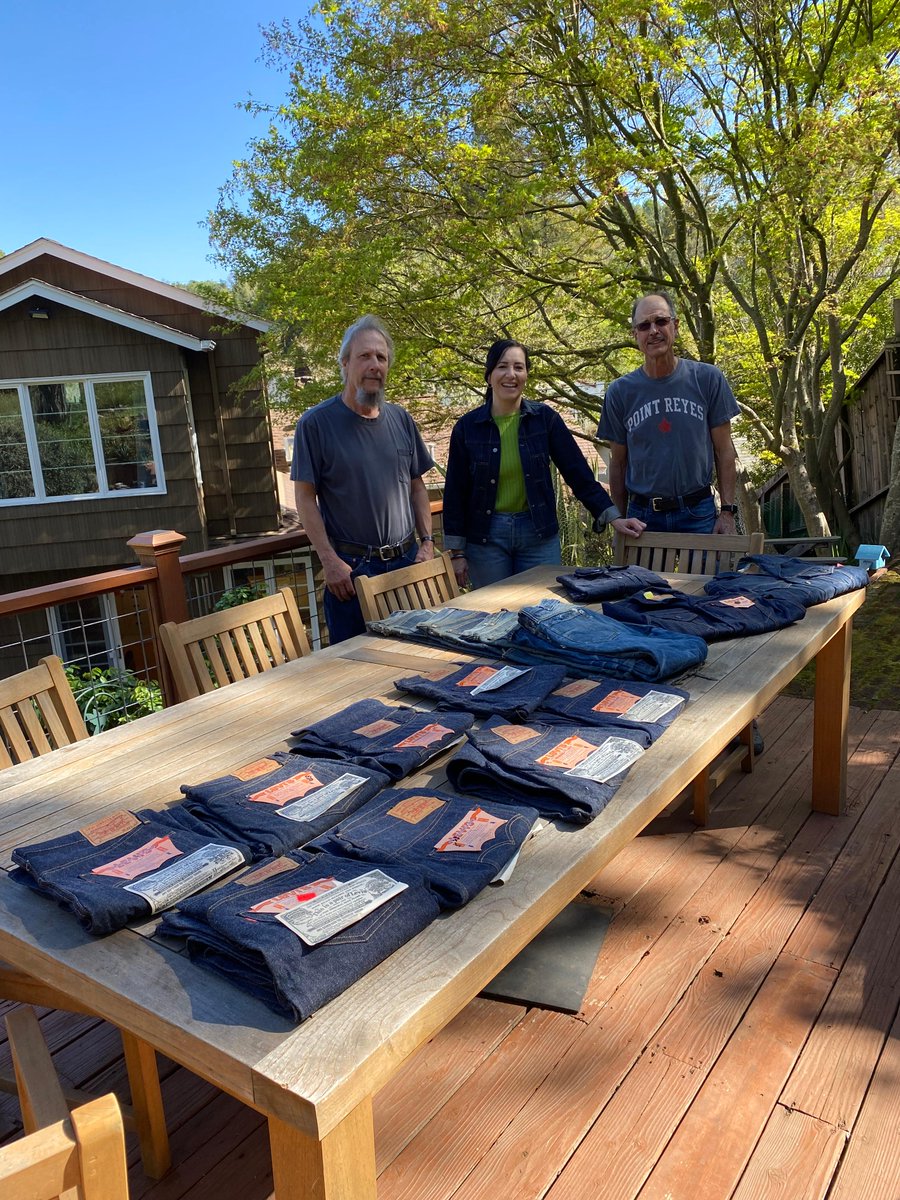 TraceyPanek's tweet photo. Join me in Point Reyes for a look at Levi Strauss &amp; Co.'s history outfitting America's farmers and ranchers like Al Armanino, a 1930s rancher who wore 501 jeans to run his dairy farm. Al's extensive @LEVIS collection is a new addition to our #Archives.

https://t.co/xfKvqHA8Ut https://t.co/A0RpKeoSkx
